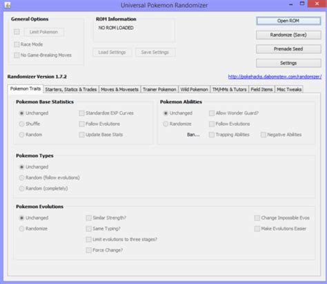 Universal Pokemon Randomizer (Gen 1 to Gen 5) 1.7.2 .